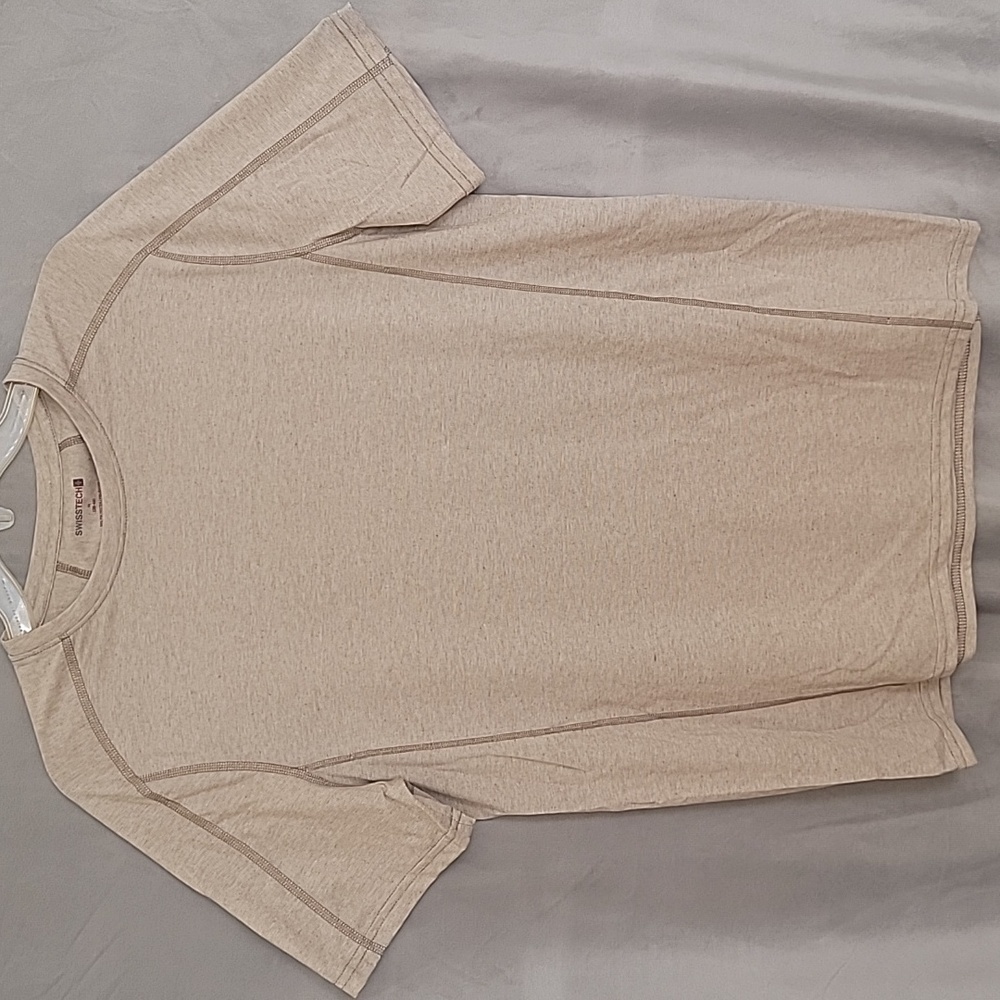 Swiss Tech Light Brown T-Shirt, Size M, NEW